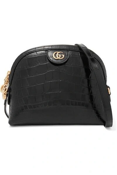 Shop Gucci Ophidia Alligator Shoulder Bag