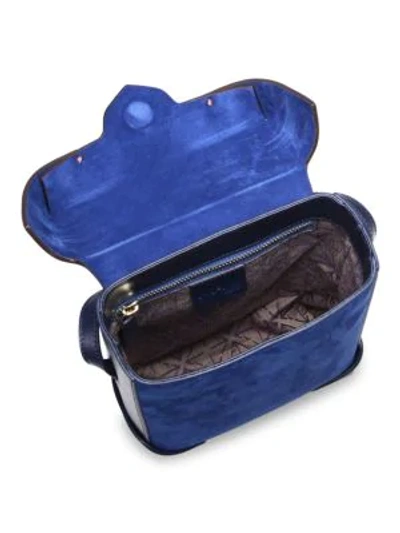 Shop Manu Atelier Mini Pristine Leather & Suede Box Bag In Multi