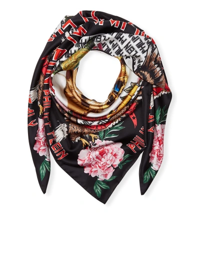 Shop Philipp Plein Foulard "red Eagle"