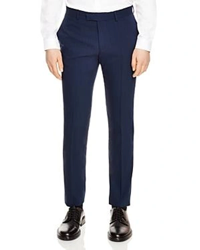 Shop Sandro Notch Italian Slim Fit Trousers In Blue