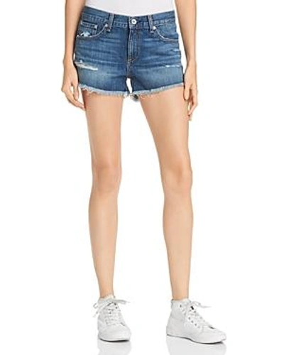 Shop Rag & Bone /jean Distressed Cutoff Denim Shorts In Johnny