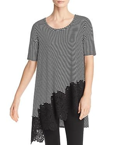 Shop Kim & Cami Striped Tunic In Black/white