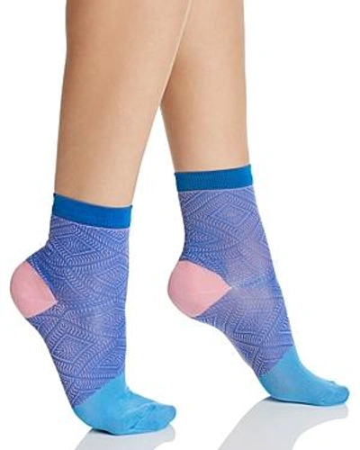 Shop Happy Socks Hysteria Jill Slinky Ankle Socks In Blue