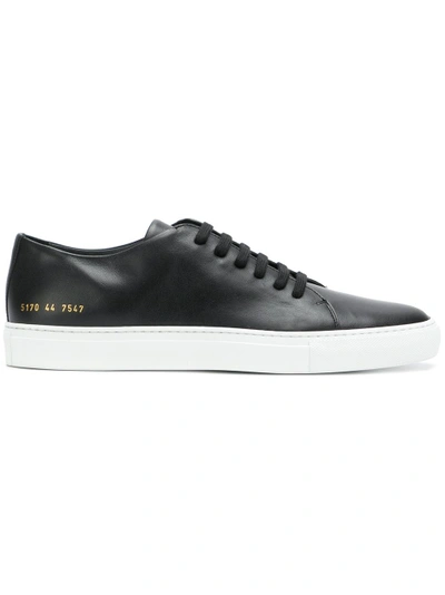 Shop Common Projects Court Low Sneakers In Black