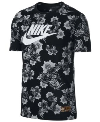 Shop Nike Men's Sportswear Graphic T-shirt In Black