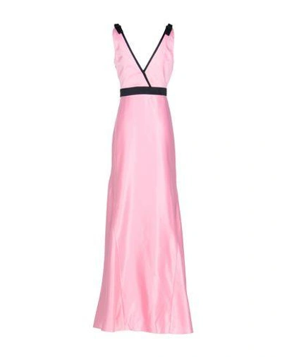 Shop Raoul Long Dress In Pink