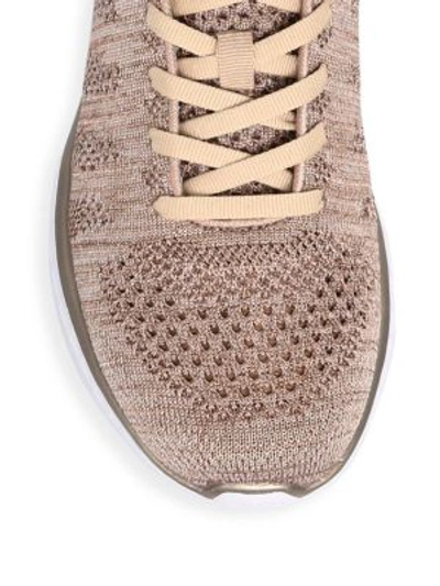 Shop Apl Athletic Propulsion Labs Techloom Pro Mesh Sneakers In Gold