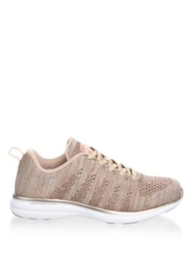 Shop Apl Athletic Propulsion Labs Techloom Pro Mesh Sneakers In Gold