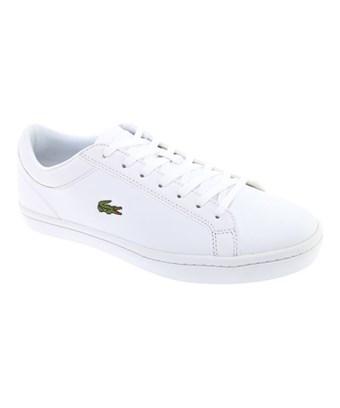 lacoste men's straightset leather trainers