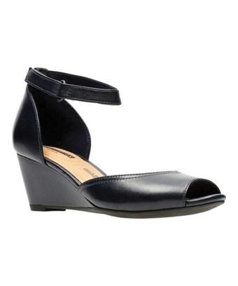 clarks ankle strap wedge