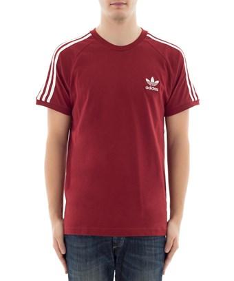 burgundy adidas originals t shirt