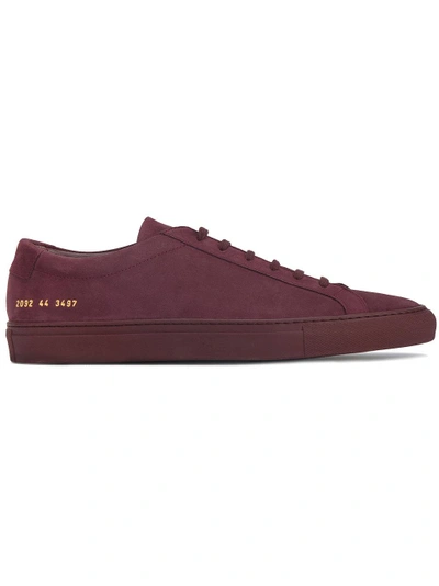 Common Projects Nubuck Original Achilles Low-top Trainers In Navy ...
