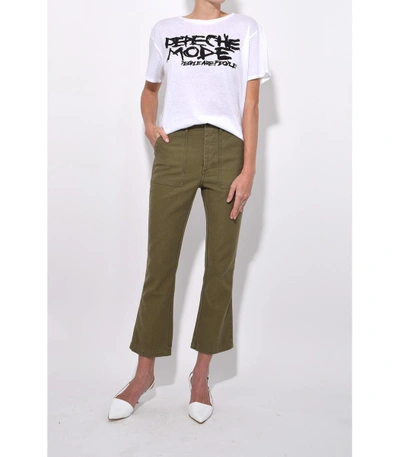 Shop R13 Utility Kick Pant In Olive In Green