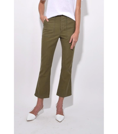 Shop R13 Utility Kick Pant In Olive In Green
