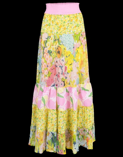 Shop Boutique Moschino Floral Maxi Skirt