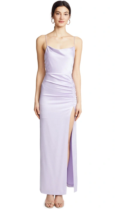 Shop Alice And Olivia Diana Maxi Dress In Lilac
