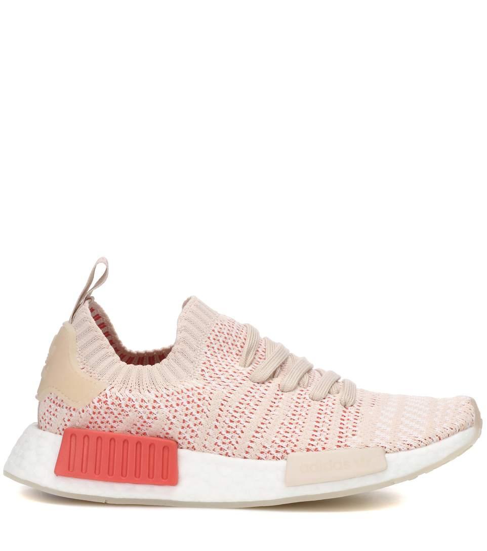 adidas women's pink nmd_r1 stlt primeknit sneakers