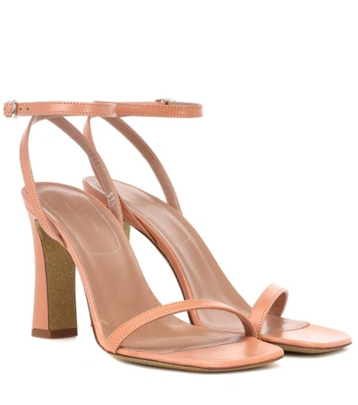 Shop Dries Van Noten Leather Ankle-strap Sandals In Pink