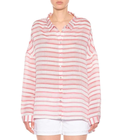 Shop 81 Hours Federic Striped Shirt In White