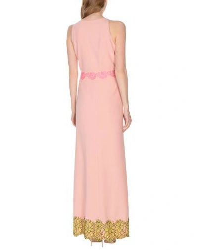 Shop Boutique Moschino Long Dresses In Salmon Pink