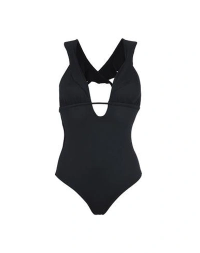 Shop Eberjey One-piece Swimsuits In Black
