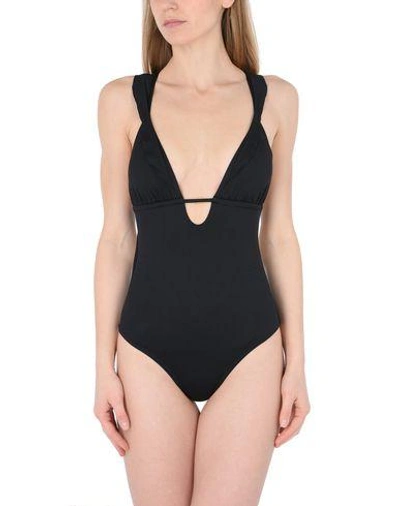 Shop Eberjey One-piece Swimsuits In Black