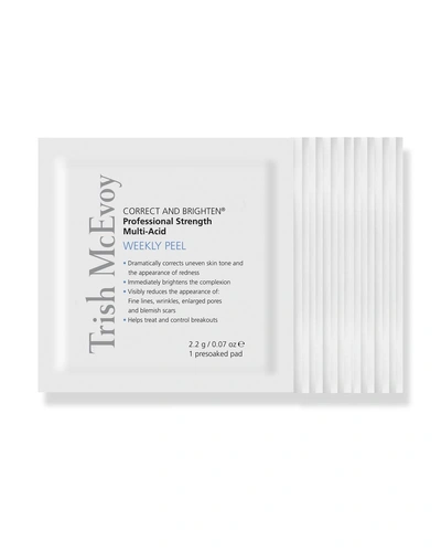 Shop Trish Mcevoy Correct And Brighten Weekly Peel, 12 Pads