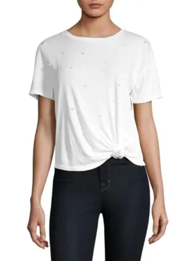 Shop Generation Love Ava Pearls Tee Shirt In White
