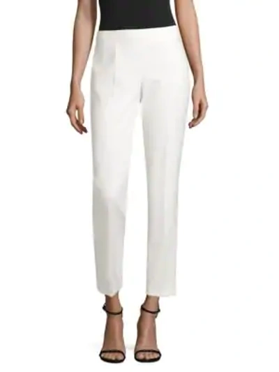 Shop Hugo Boss Tiluna Stretch Ankle Pants In Vanilla White