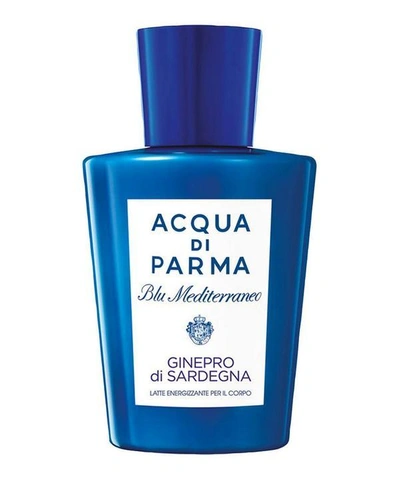 Shop Acqua Di Parma Ginepro Di Sardegna Blu Mediterraneo Body Milk 200ml In White