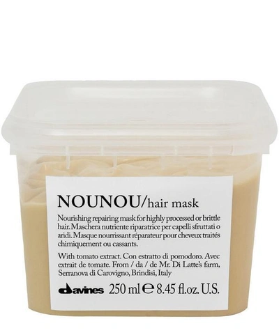 Shop Davines Nounou Hair Mask 250ml In White
