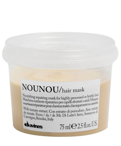 Shop Davines Nounou Hair Mask 75ml In White