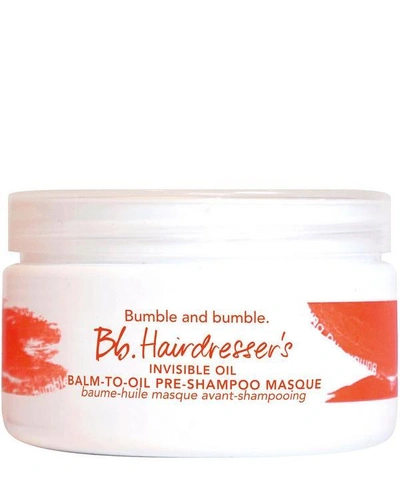 Shop Bumble And Bumble Hairdresser's Invisible Oil Balm-to-oil Pre-shampoo Masque 100ml