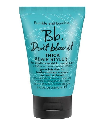 Shop Bumble And Bumble Don't Blow It Thick Hair Styler 60ml In White