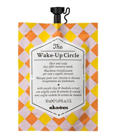 Shop Davines The Wake-up Circle Hair Mask 50ml In White