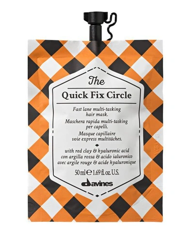 Shop Davines The Quick Fix Circle Hair Mask 50ml In White