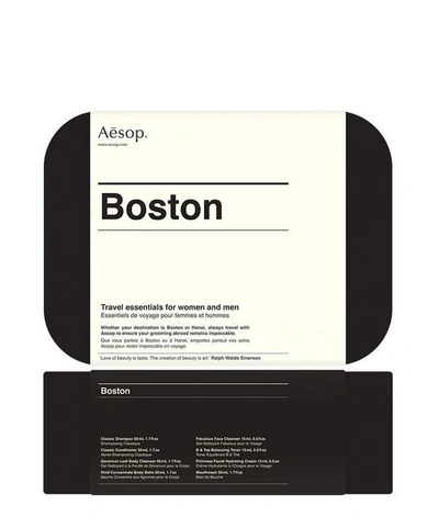 Shop Aesop Boston Travel Skincare Kit In White