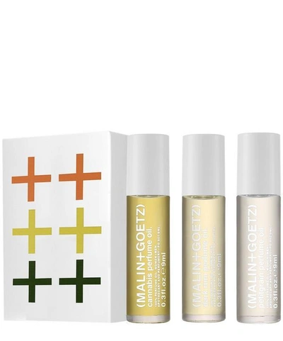 Shop Malin + Goetz Perfume Oil Set 3x9ml In White