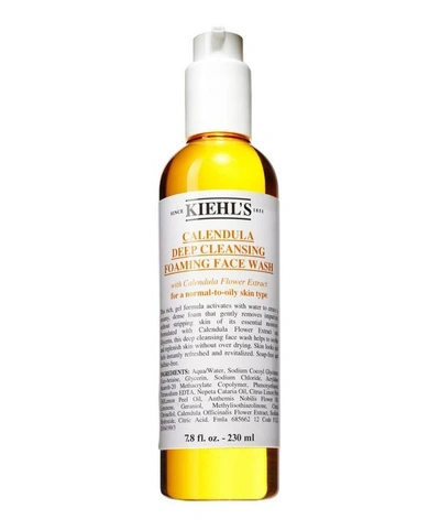 Kiehl's Since 1851 Calendula Deep Cleansing Foaming Face Wash 230ml In White
