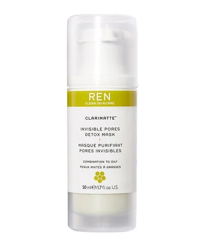 Shop Ren Clarimatte Invisible Pores Detox Mask 50ml In White