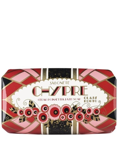 Shop Claus Porto Chypre Cedar Poinsettia Soap 150g