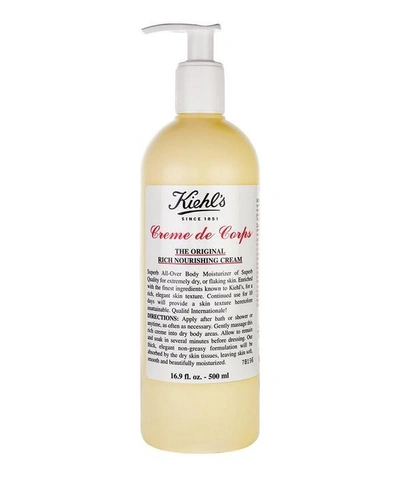 Kiehl's Since 1851 Creme De Corps 500ml Pump Bottle In White