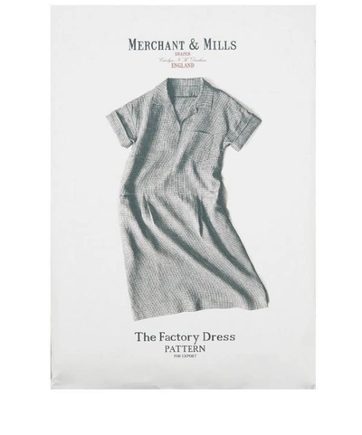 Shop Merchant & Mills The Factory Dress Design Pattern In White