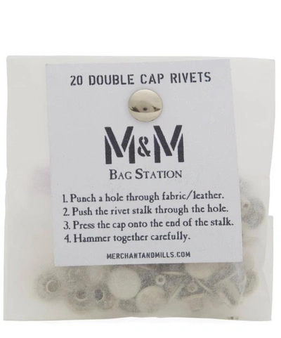 Shop Merchant & Mills Double Cap 9mm Rivets In Silver