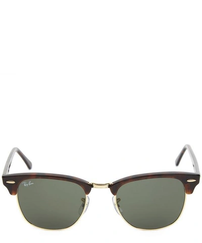 Shop Ray Ban Original Clubmaster Sunglasses In Brown