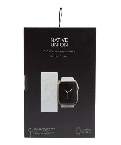 Shop Native Union Marble Apple Watch Dock In White