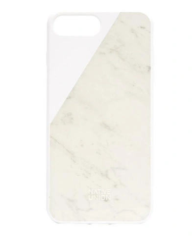 Shop Native Union Clic Marble Phone Case For Iphone 8 Plus In Gold