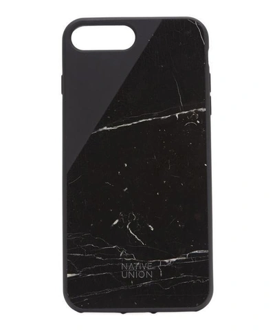 Shop Native Union Clic Marble Phone Case For Iphone 8 Plus In Black