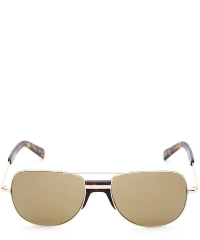 Shop Moscot Bulvan Sunglasses In Gold