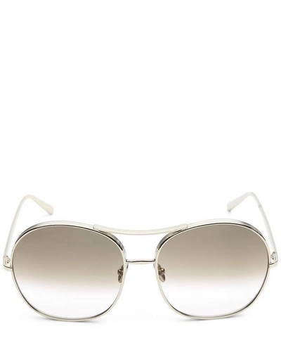 Shop Chloé Nola Sunglasses In Cream
